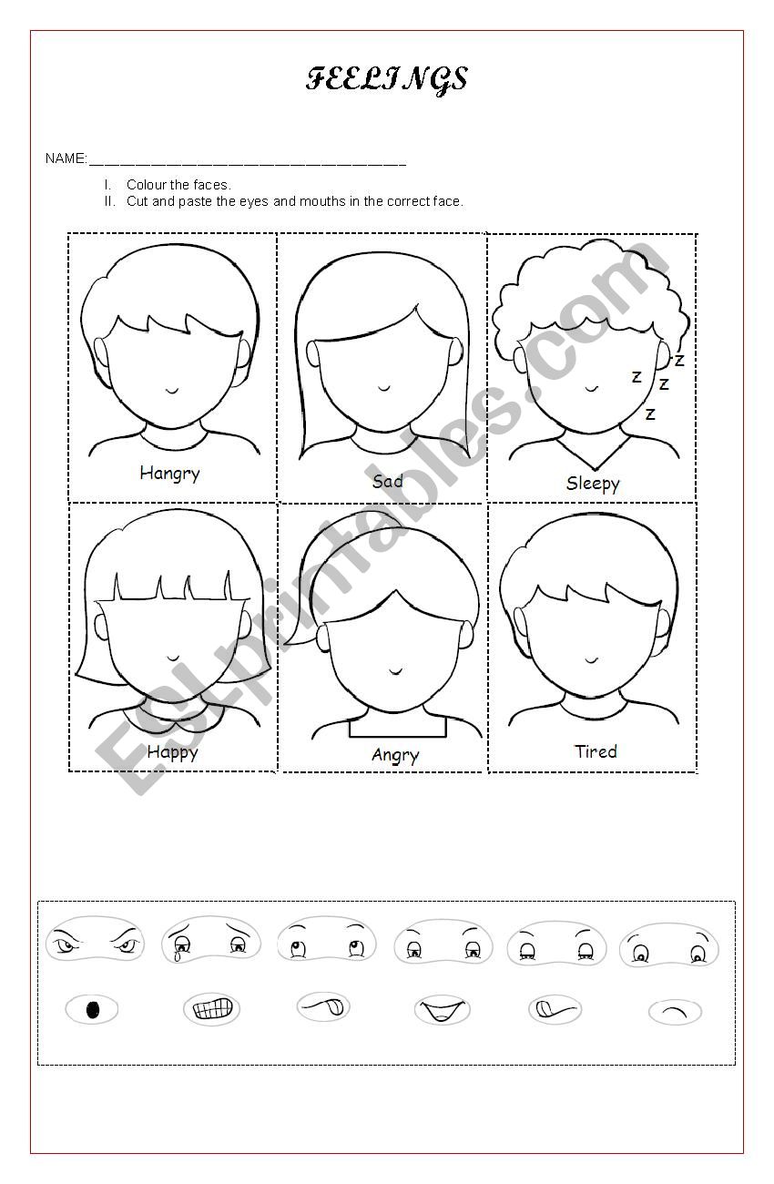 Feelings worksheet