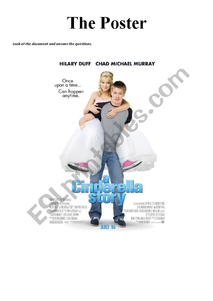 A Cinderella story (group work)