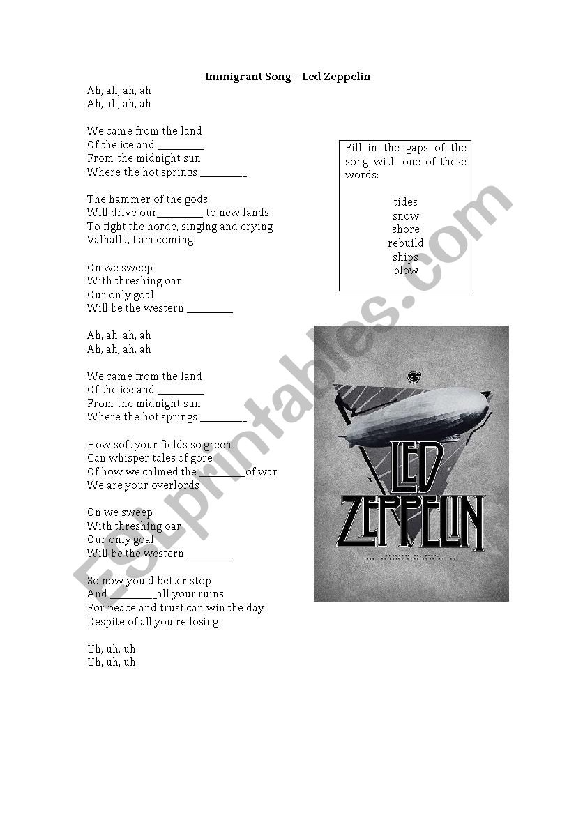 Immigrant Song â€“ Led Zeppelin