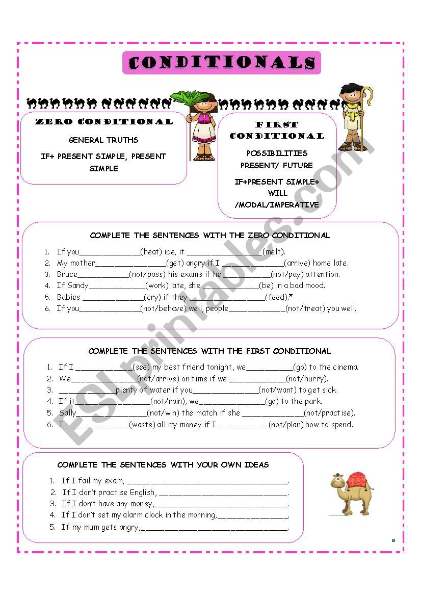 CONDITIONALS worksheet