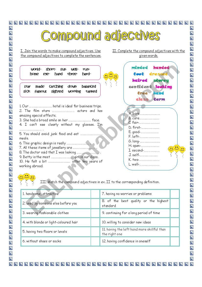 compound-adjectives-esl-worksheet-by-eveline10