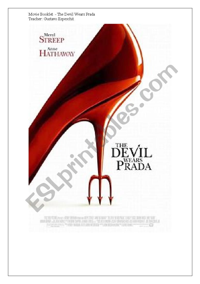 The Devil Wears Prada worksheet