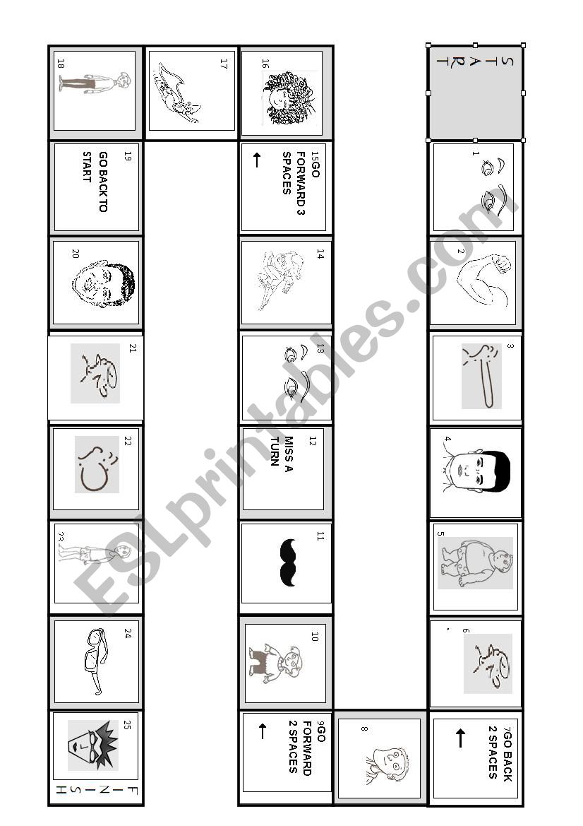 Description boardgame worksheet