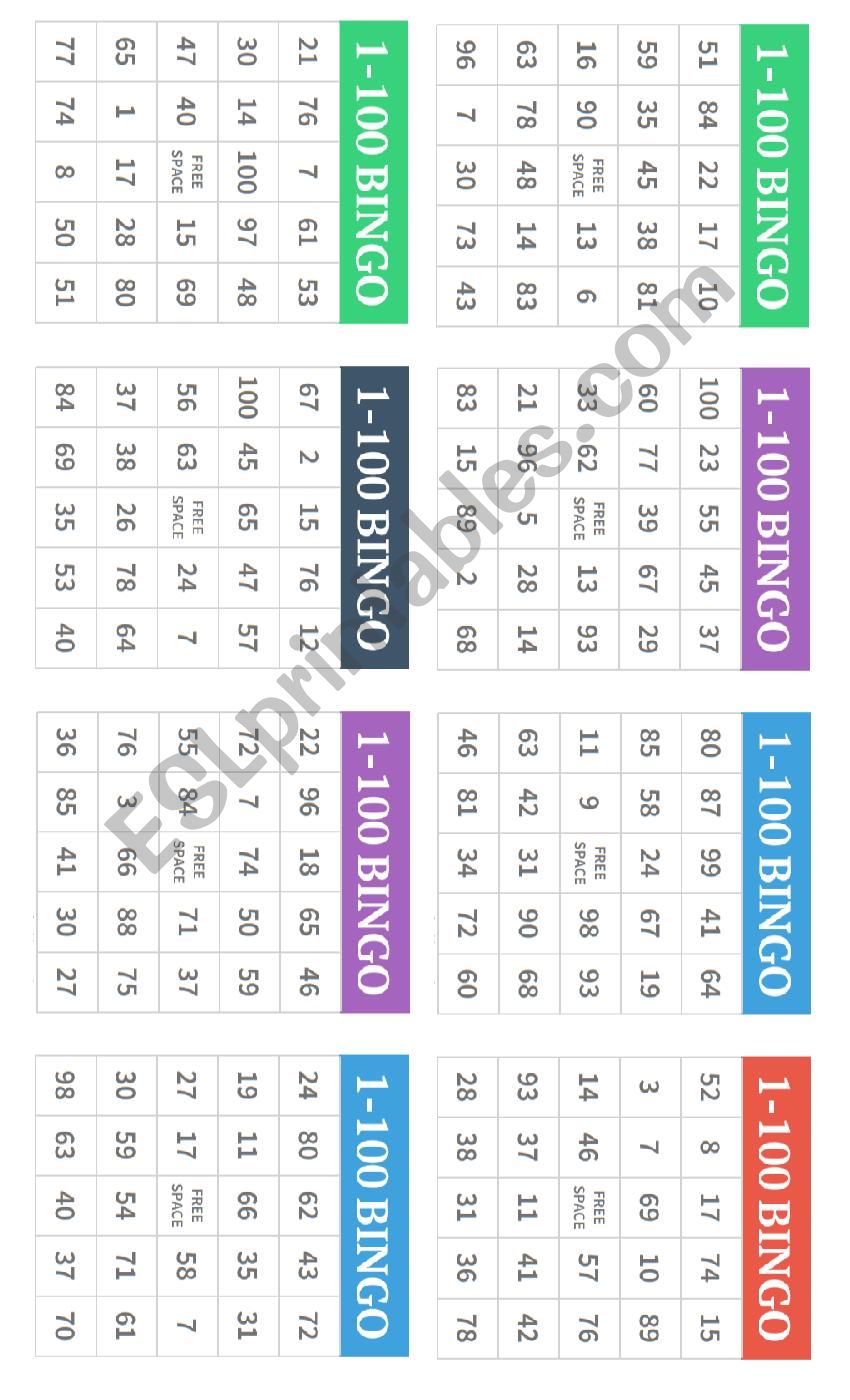 Bingo! worksheet