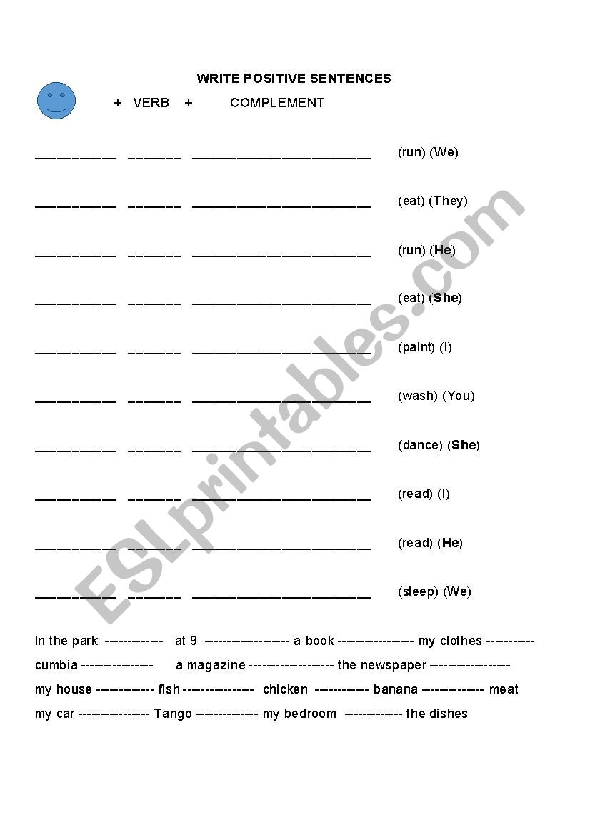 Simple present worksheet