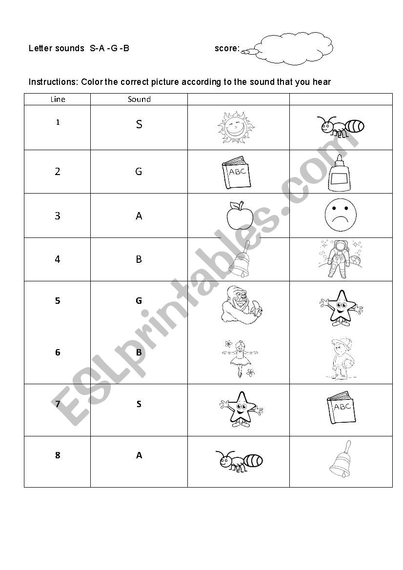 phonemes worksheet