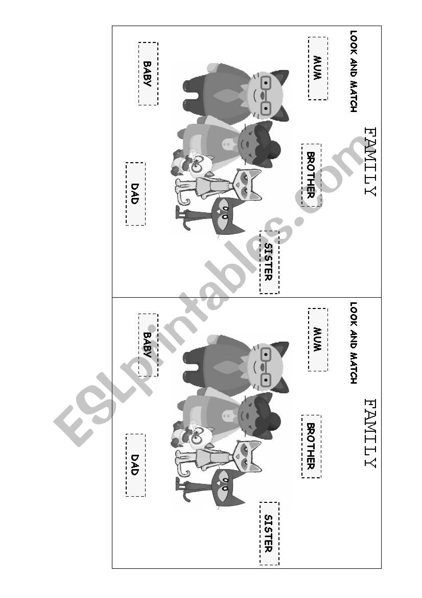 Family members worksheet