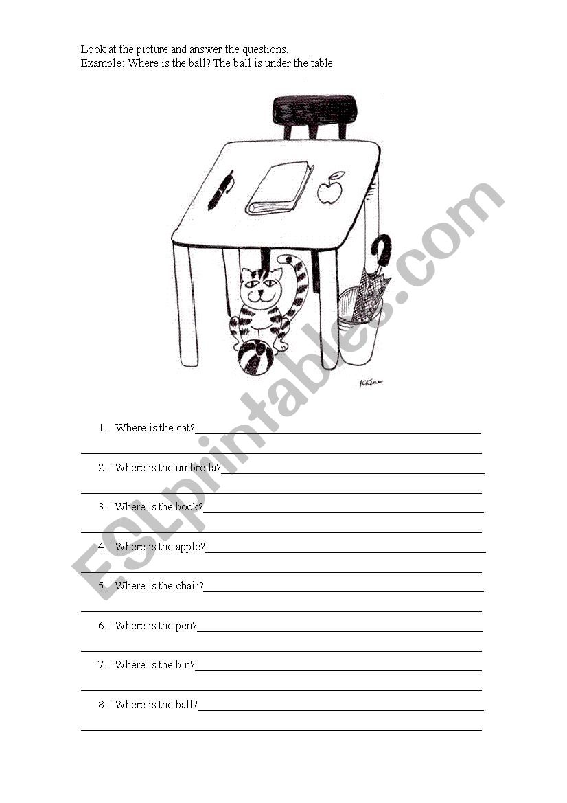 Positions worksheet