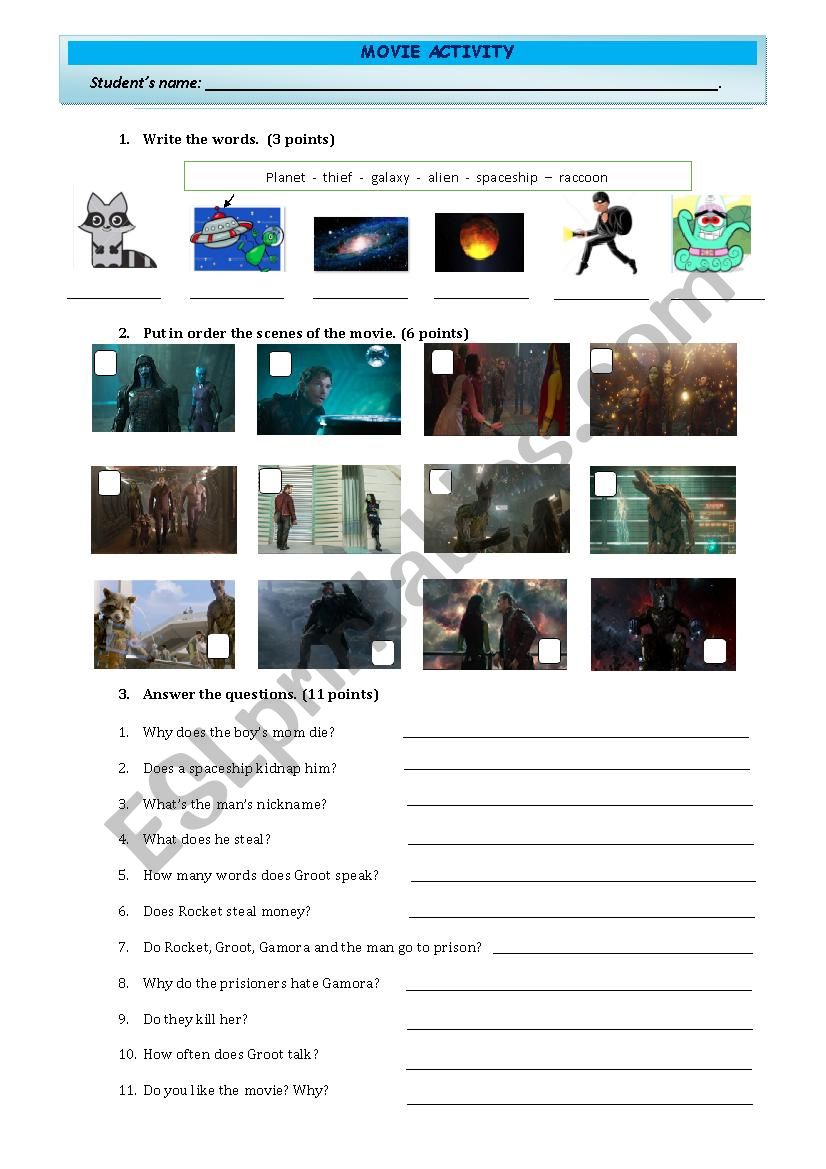 VIDEO ACTIVITY worksheet