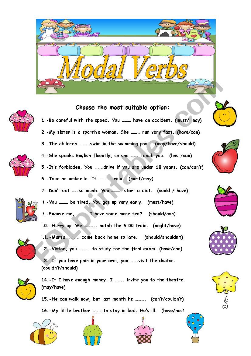 MODAL VERBS worksheet