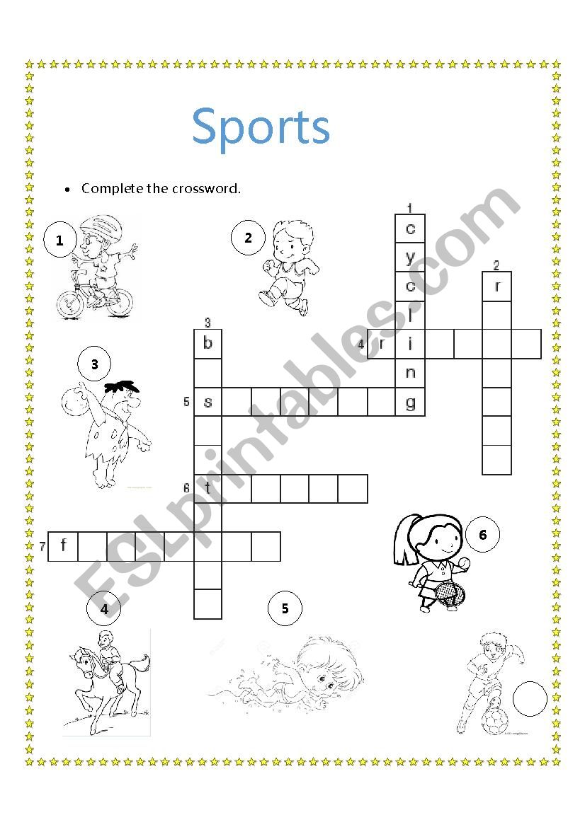 sports worksheet