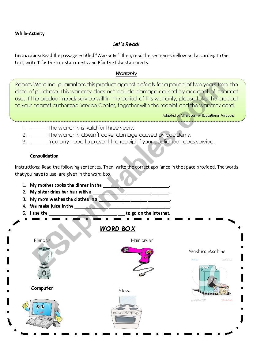 Operations of Electrical Equipment