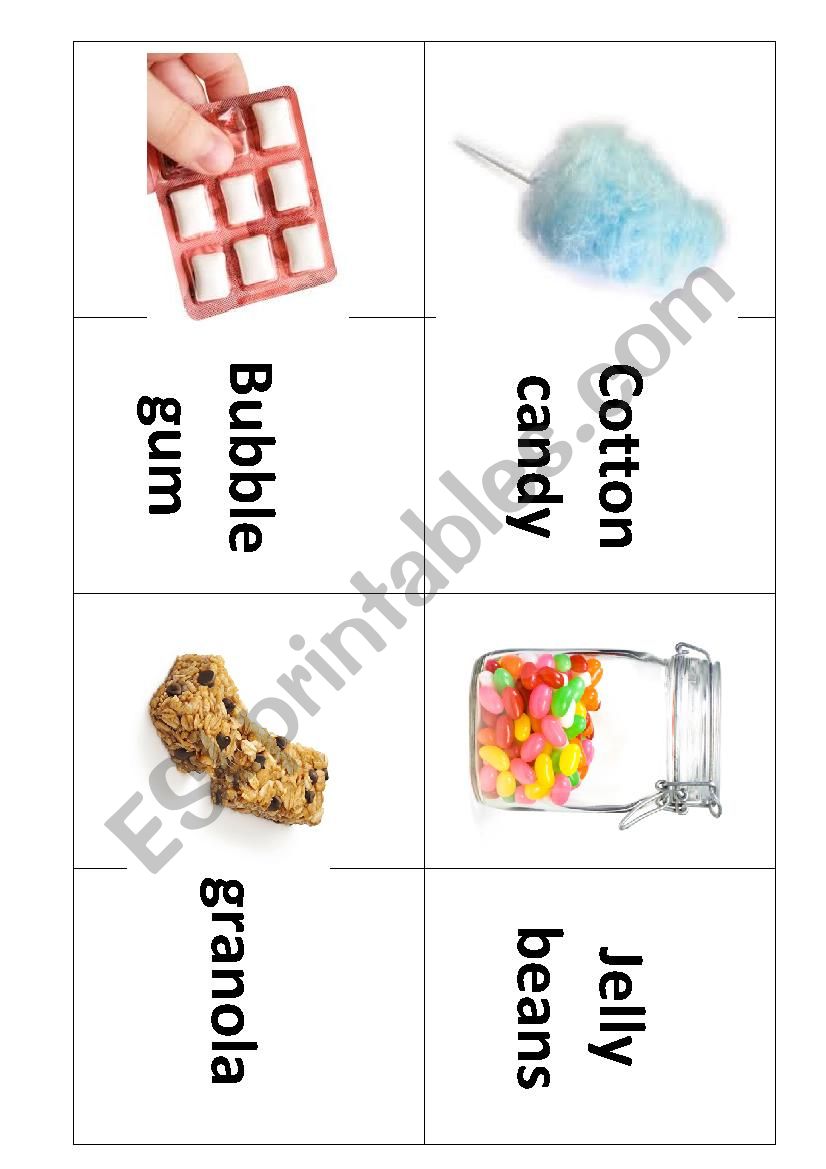 Food Memory Game worksheet