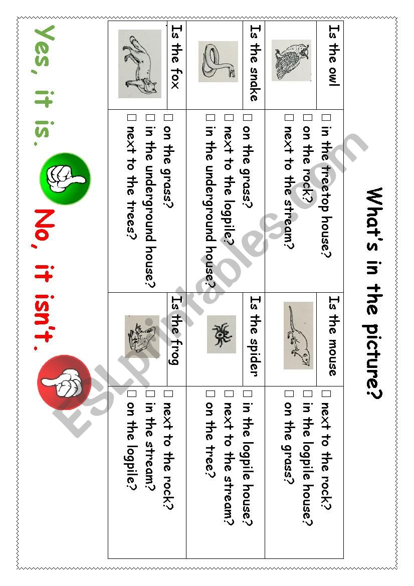 Forest Animals worksheet