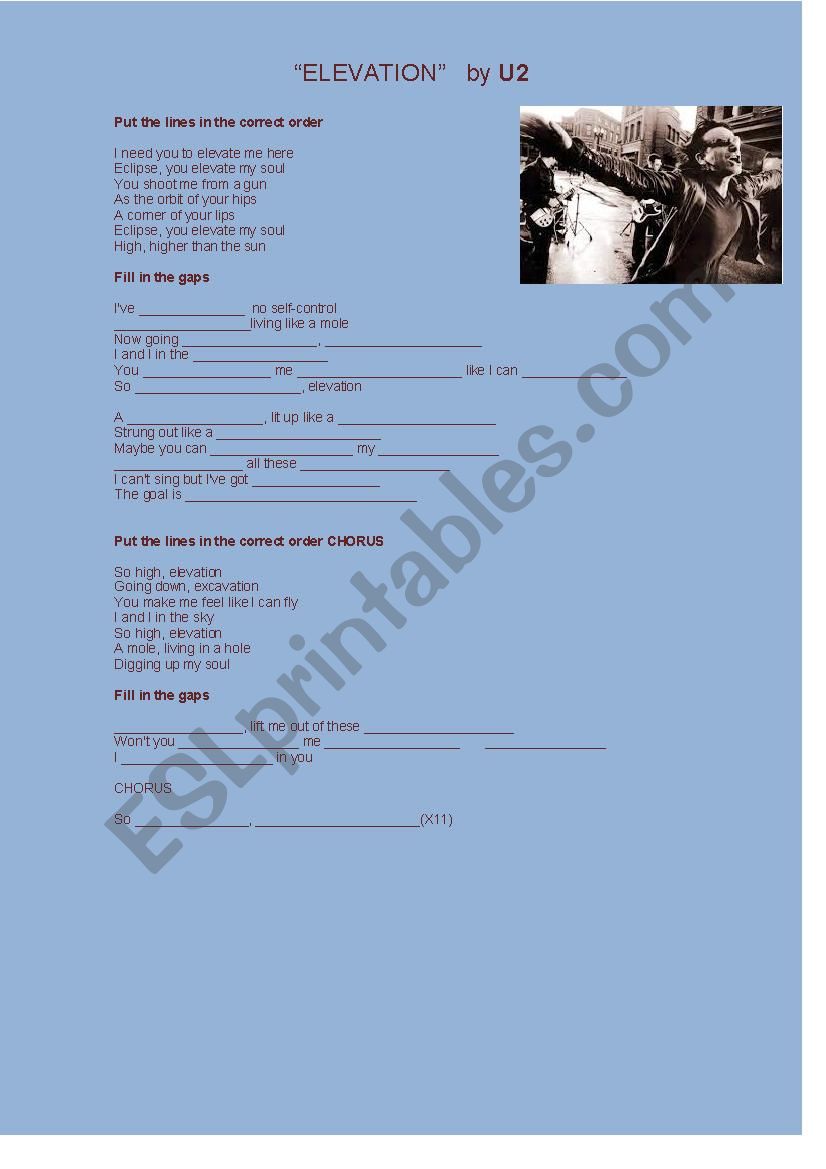 Elevation worksheet