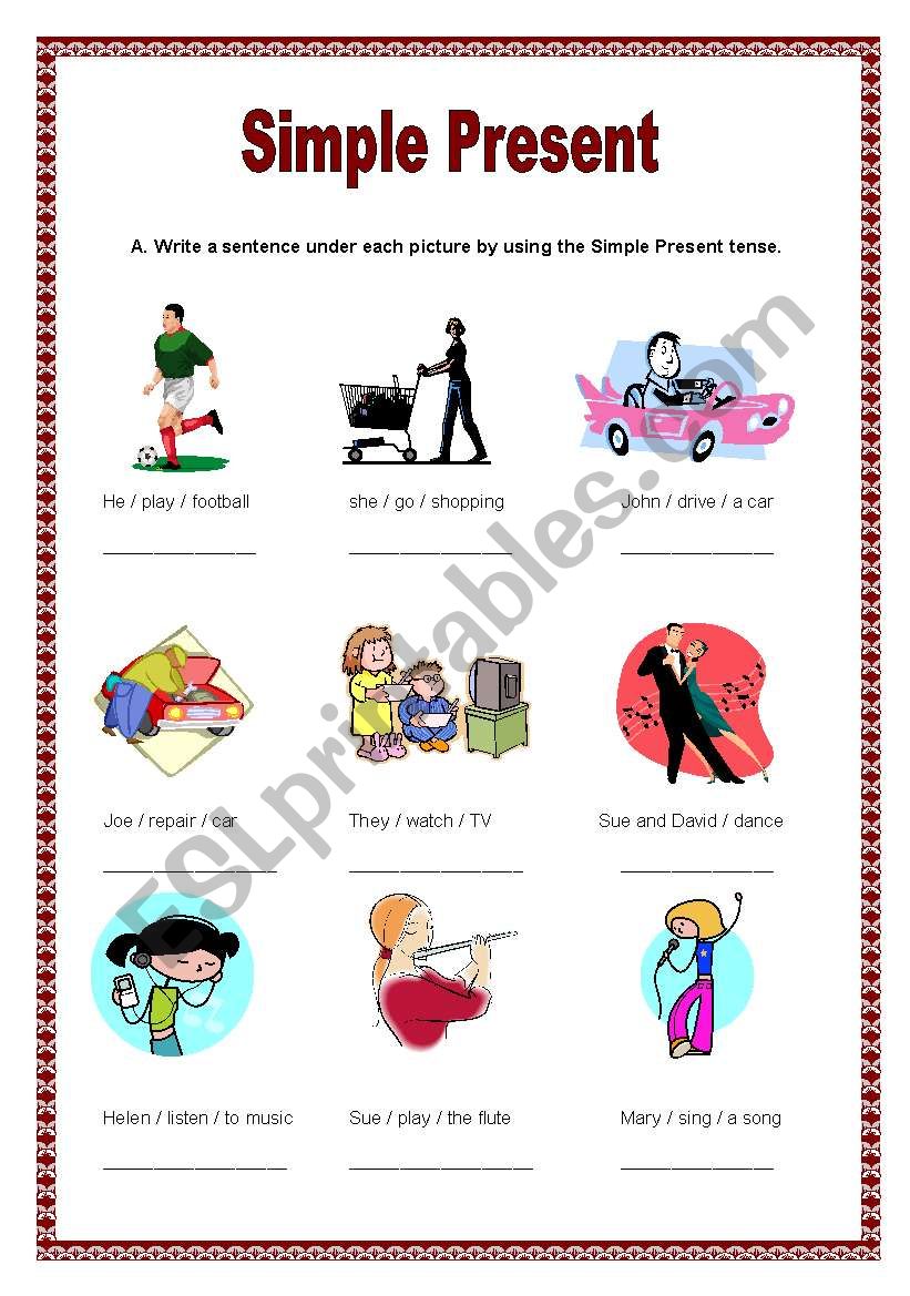 Simple Present  worksheet