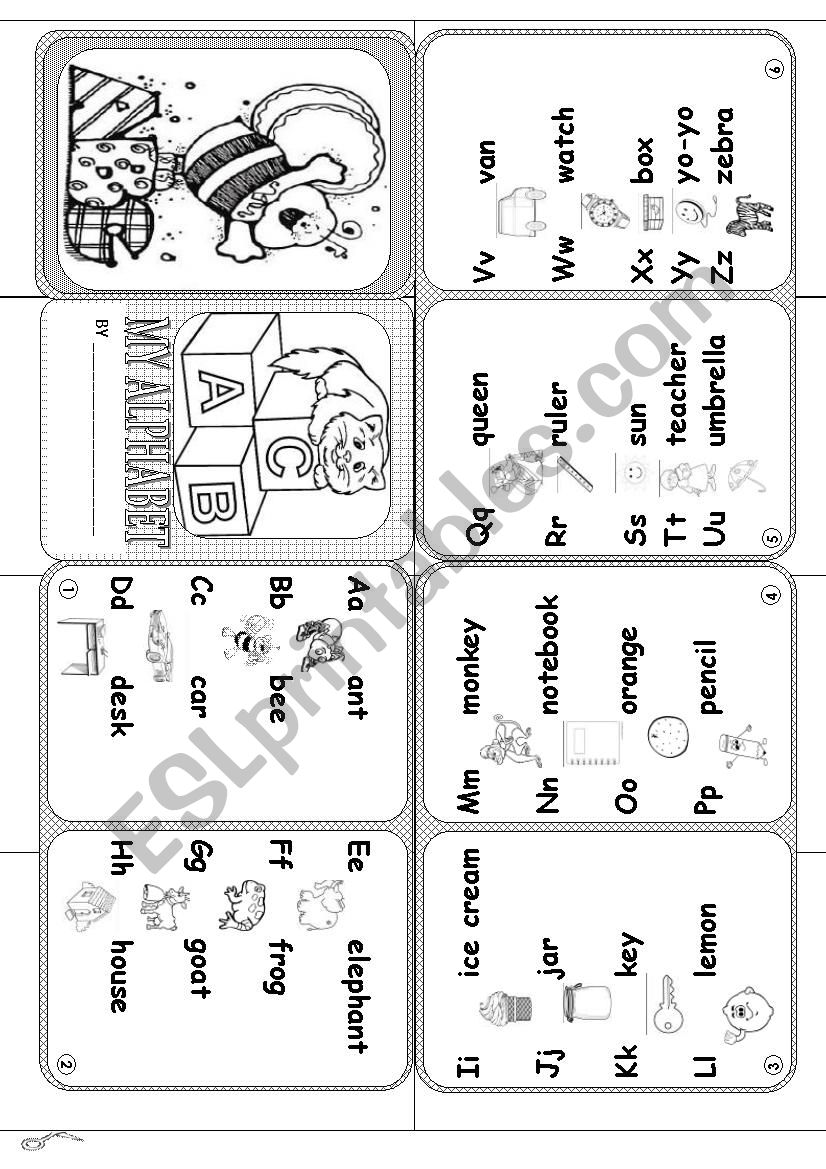 mini book worksheet