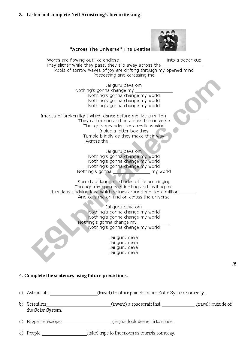 Grammar worksheet