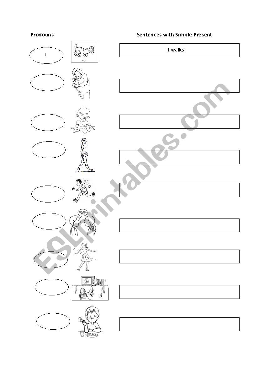 SIMPLE PRESENT  worksheet