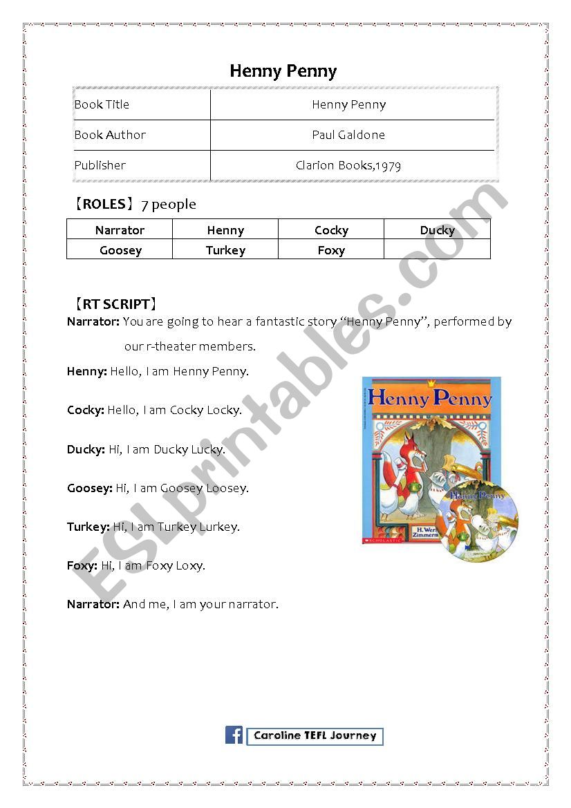 Henny Penny Reader Theater Script