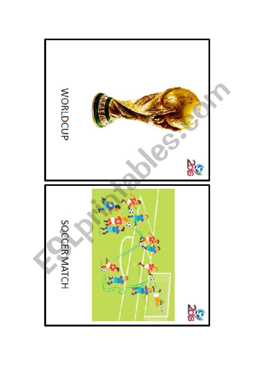 WORLDCUP FLASHCARDS worksheet