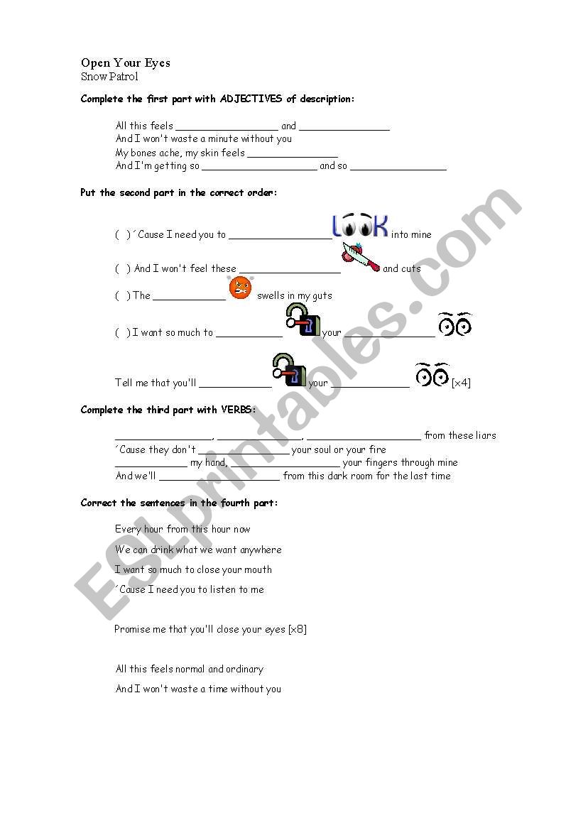 Song activity 