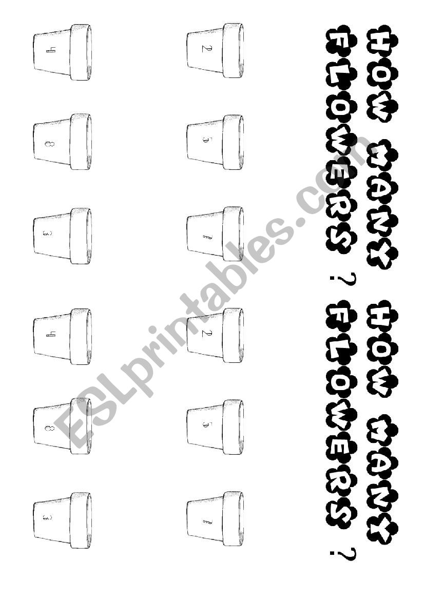 How many flowers? worksheet