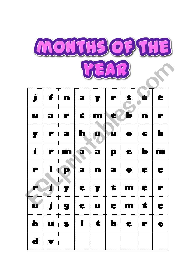 Months of the year, spell me! 