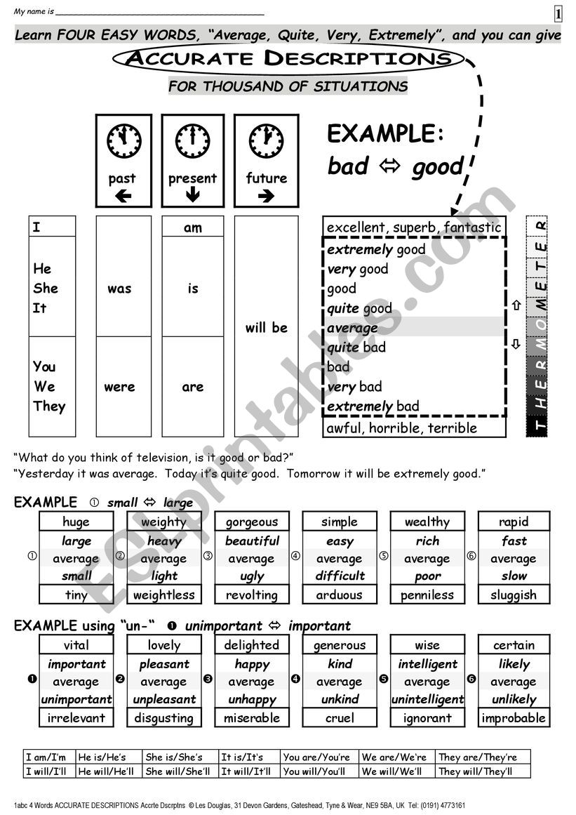 SPEAKING 009 Precise Opinion worksheet