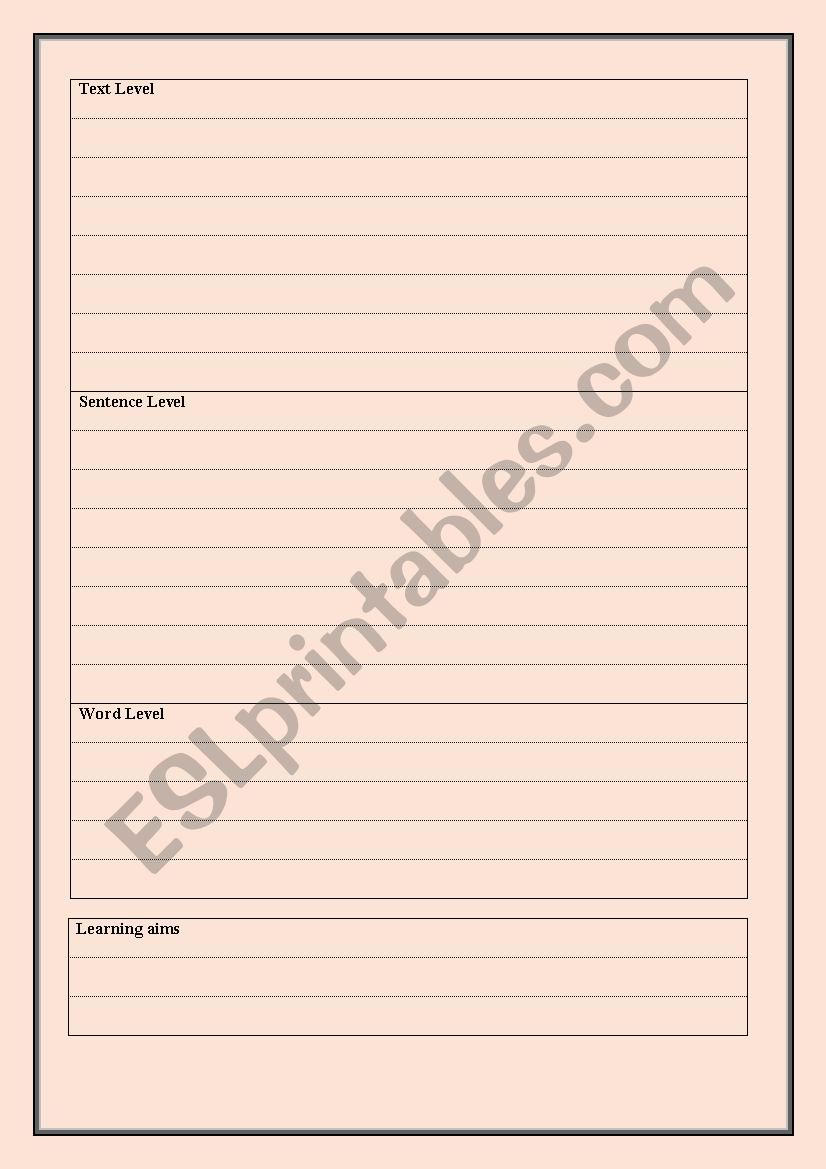 written feedback on essays worksheet