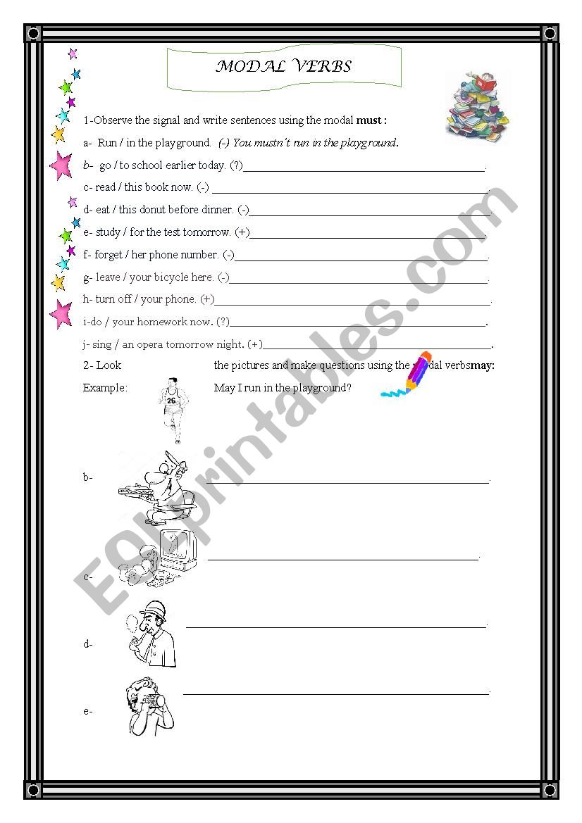 Modal Verbs worksheet