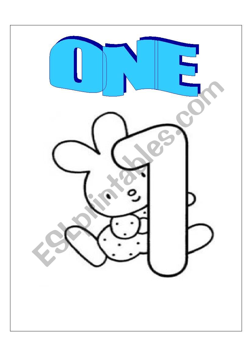 COLOR THE NUMBERS worksheet