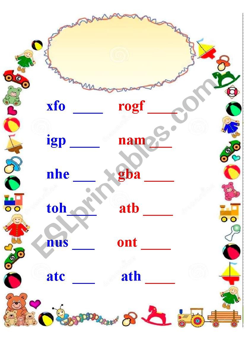 Scrambler worksheet