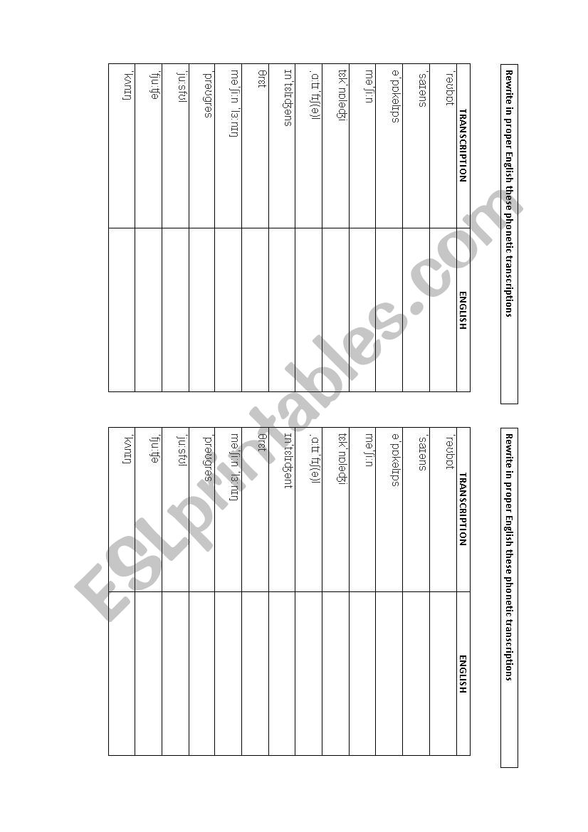 Phonetics Robots worksheet