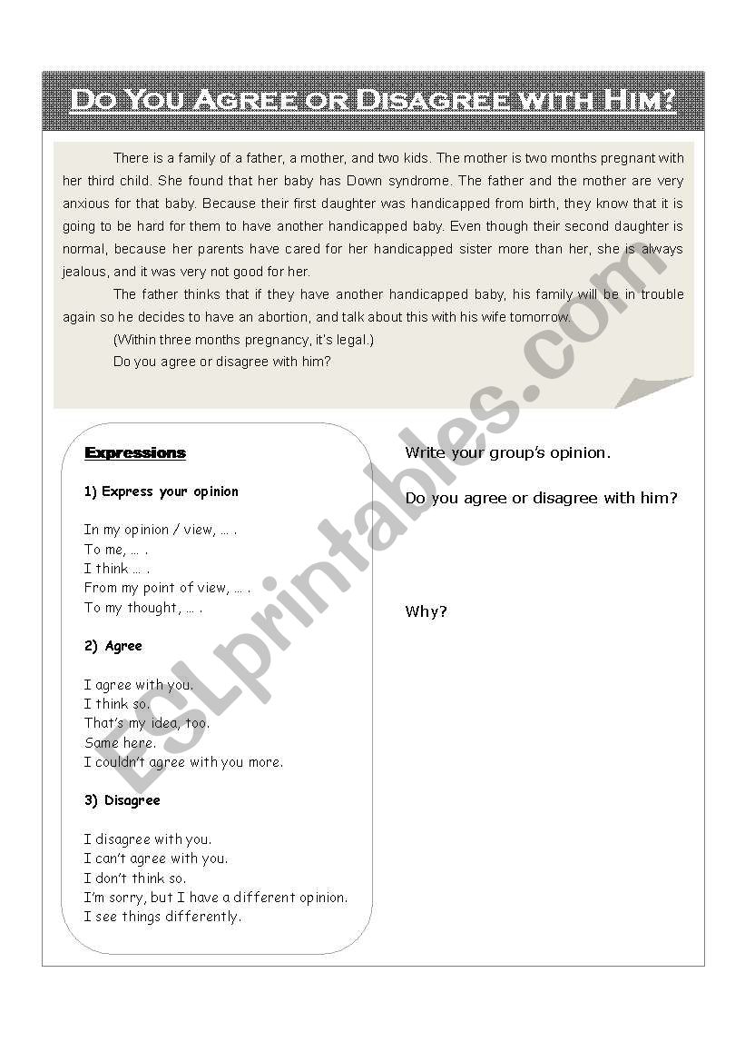 discuss worksheet worksheet
