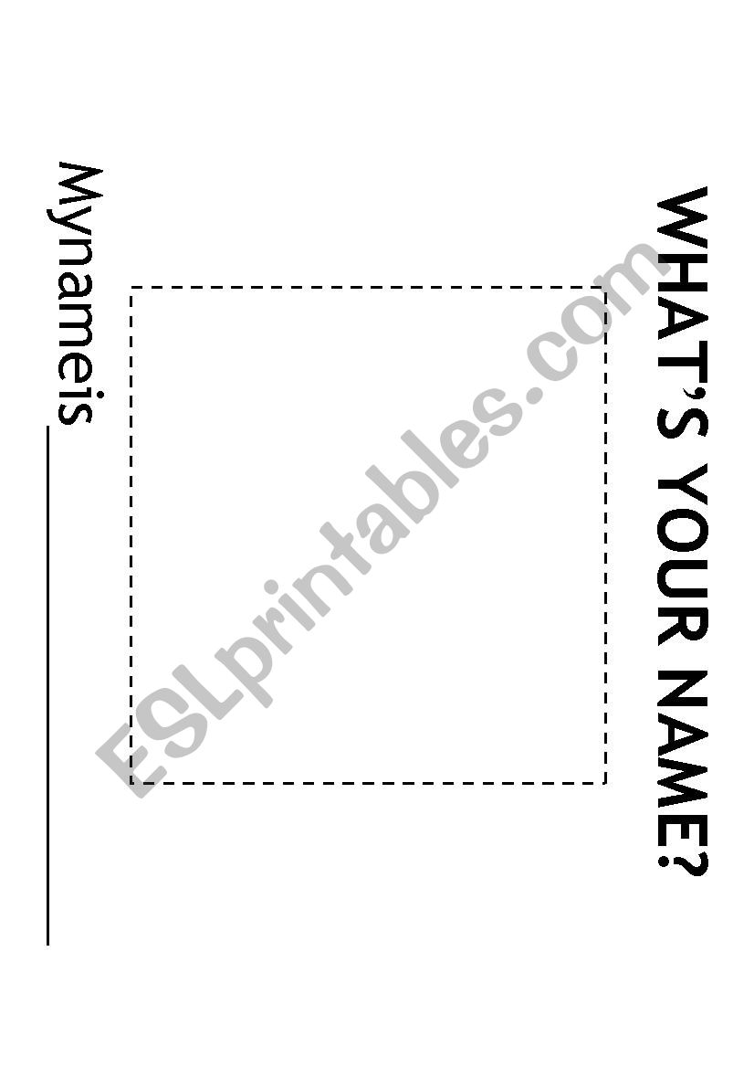 What´s your name - Portrait - ESL worksheet by amndalmeida