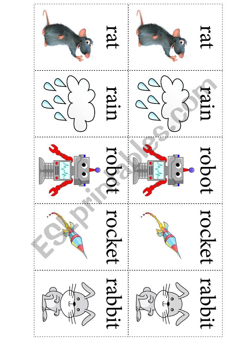 Letter R Flashcards worksheet