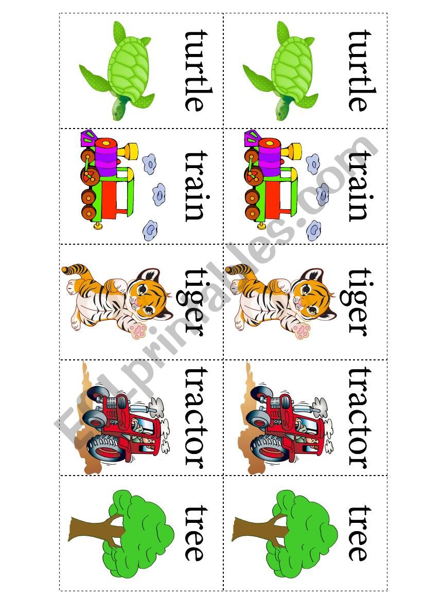 Letter T Flashcards worksheet