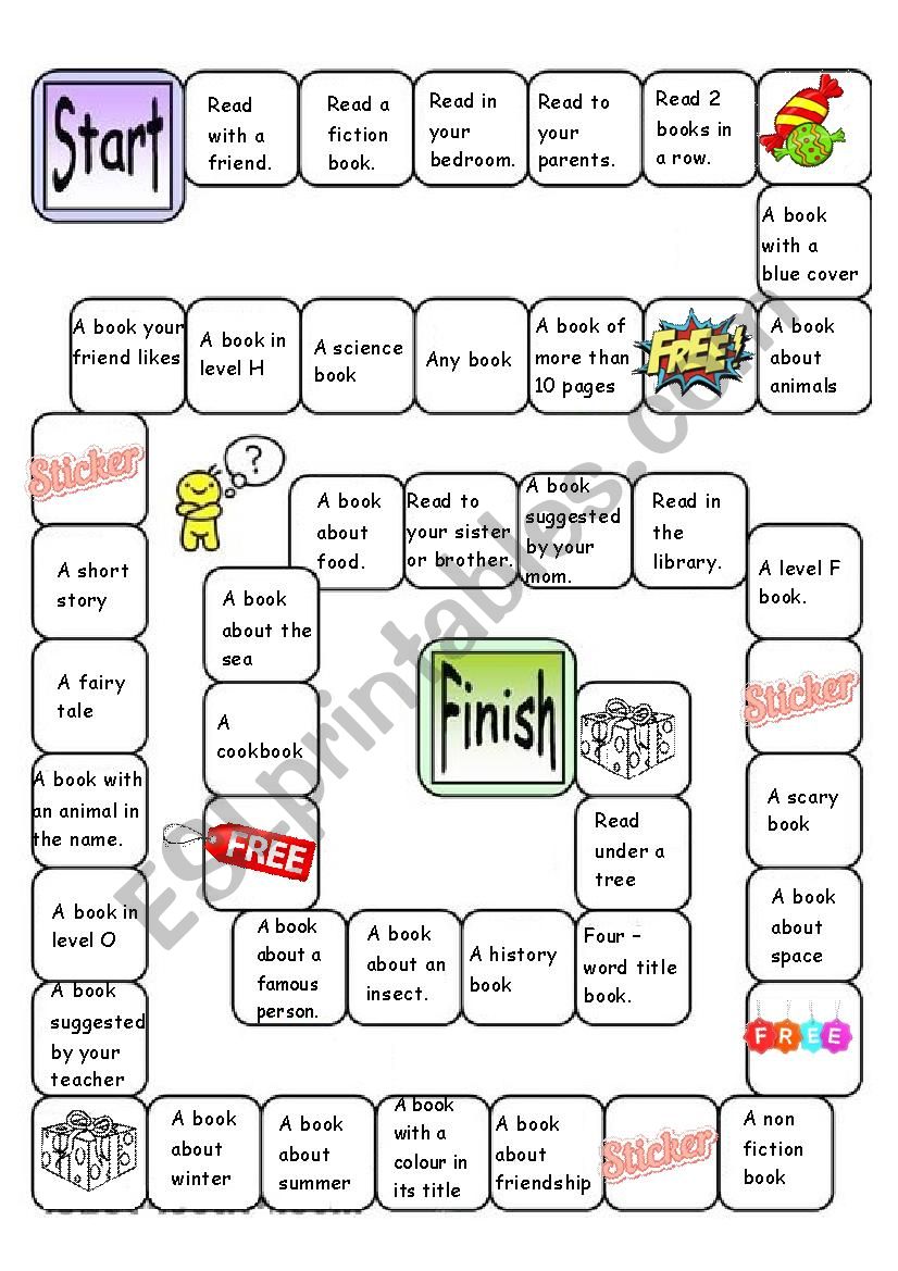 Reading challenge - ESL worksheet by bbtl