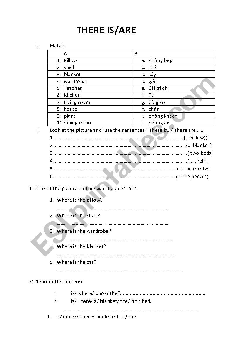 There is/ are worksheet