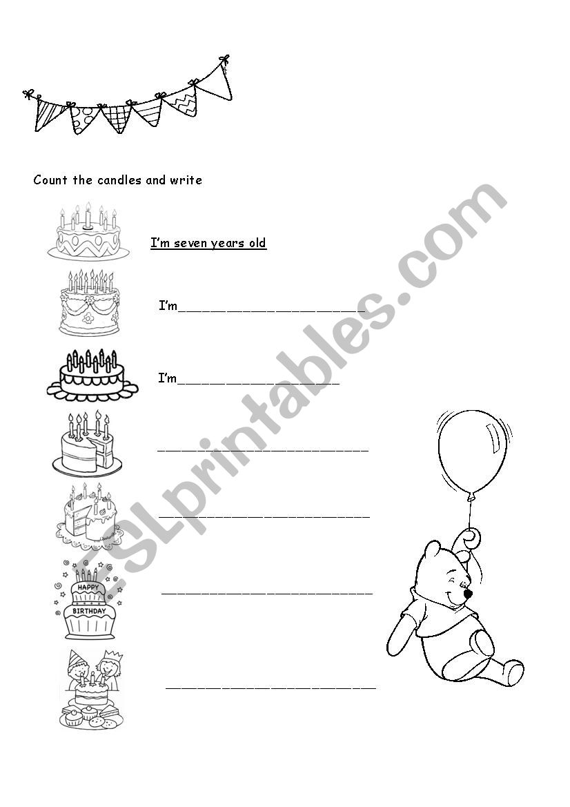How old are you?  worksheet