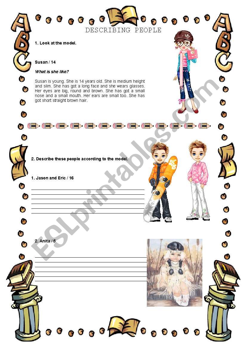 DESCRIBING PEOPLE (11-08-08) worksheet