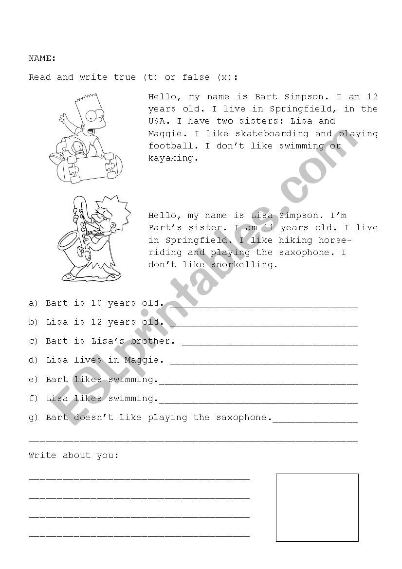 the simpsons readiing workshop