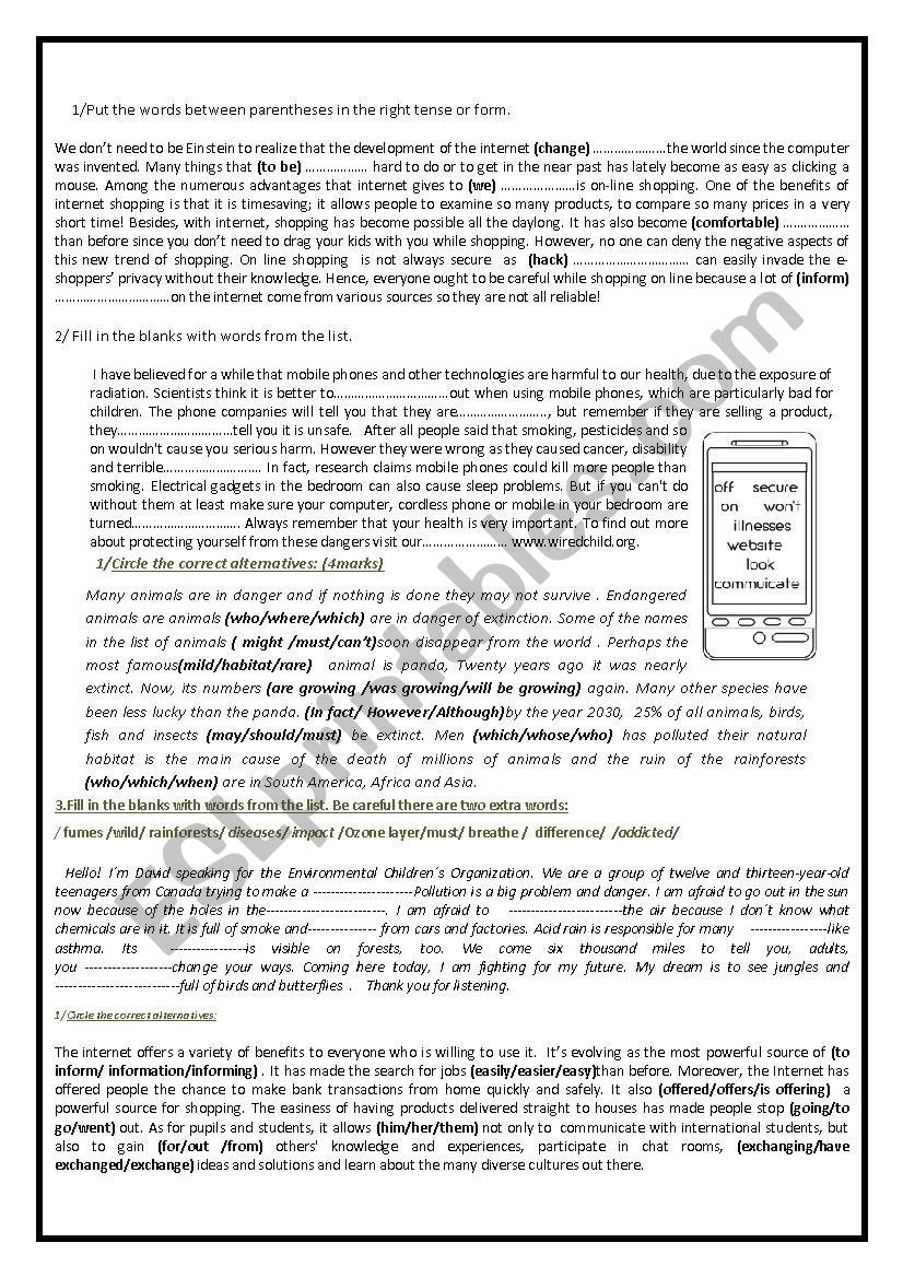 review worksheet