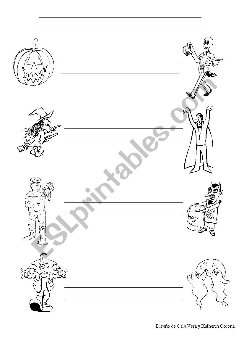 Halloween worksheet