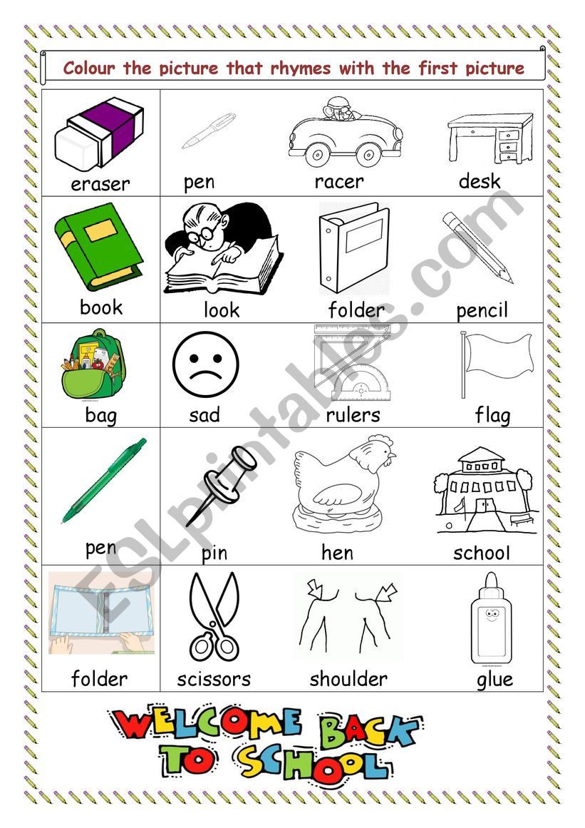 School objects for young learners 5