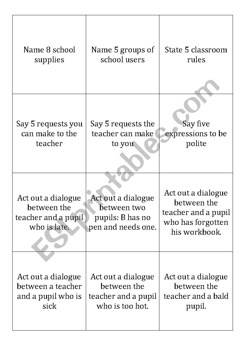 Challenges to revise classroom English