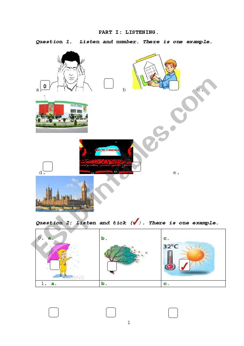 test for grade 5 worksheet