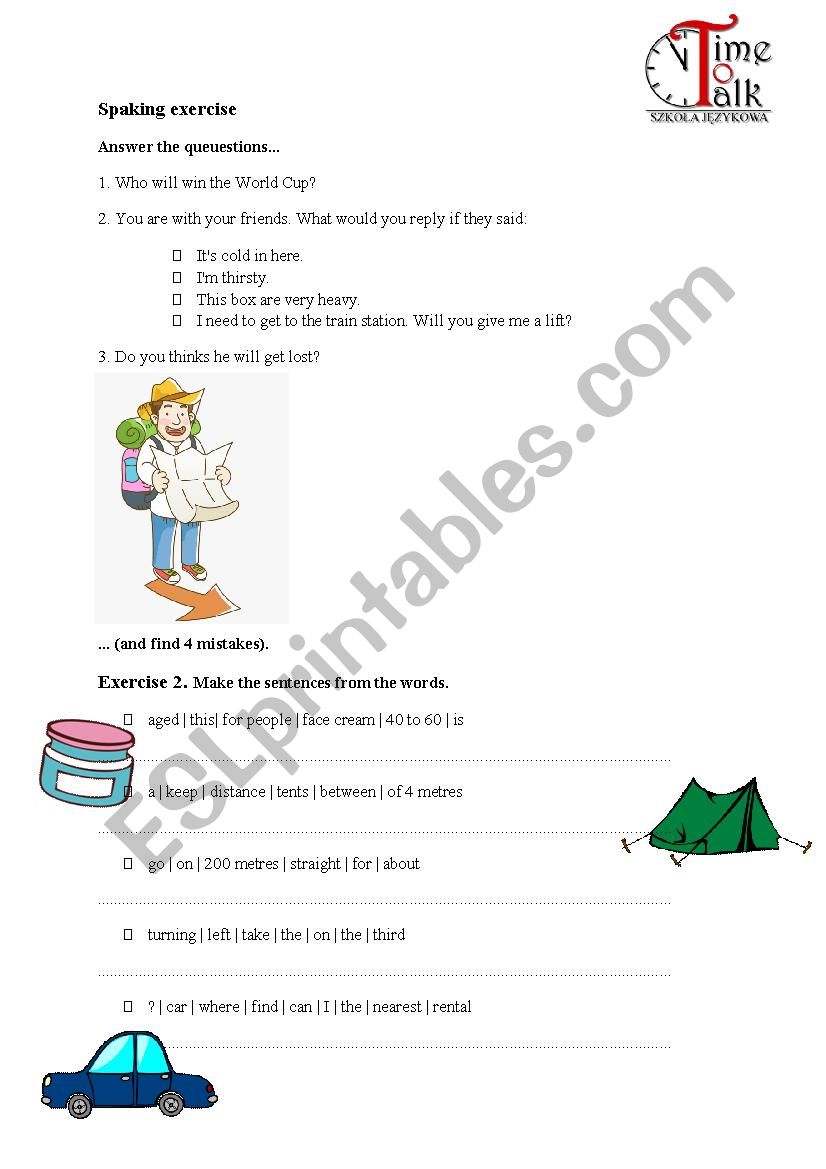 WILL exercises worksheet