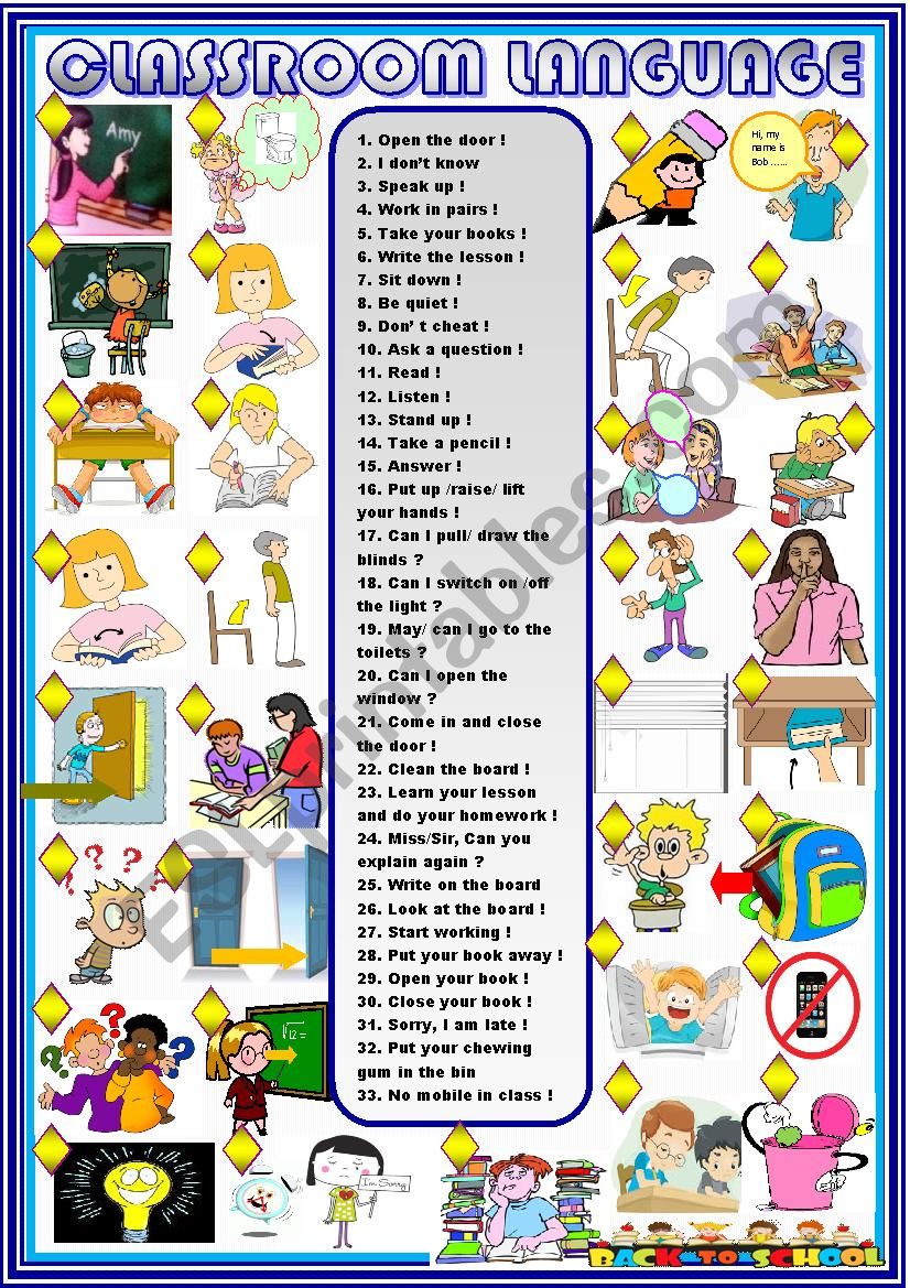 Classroom language new updated